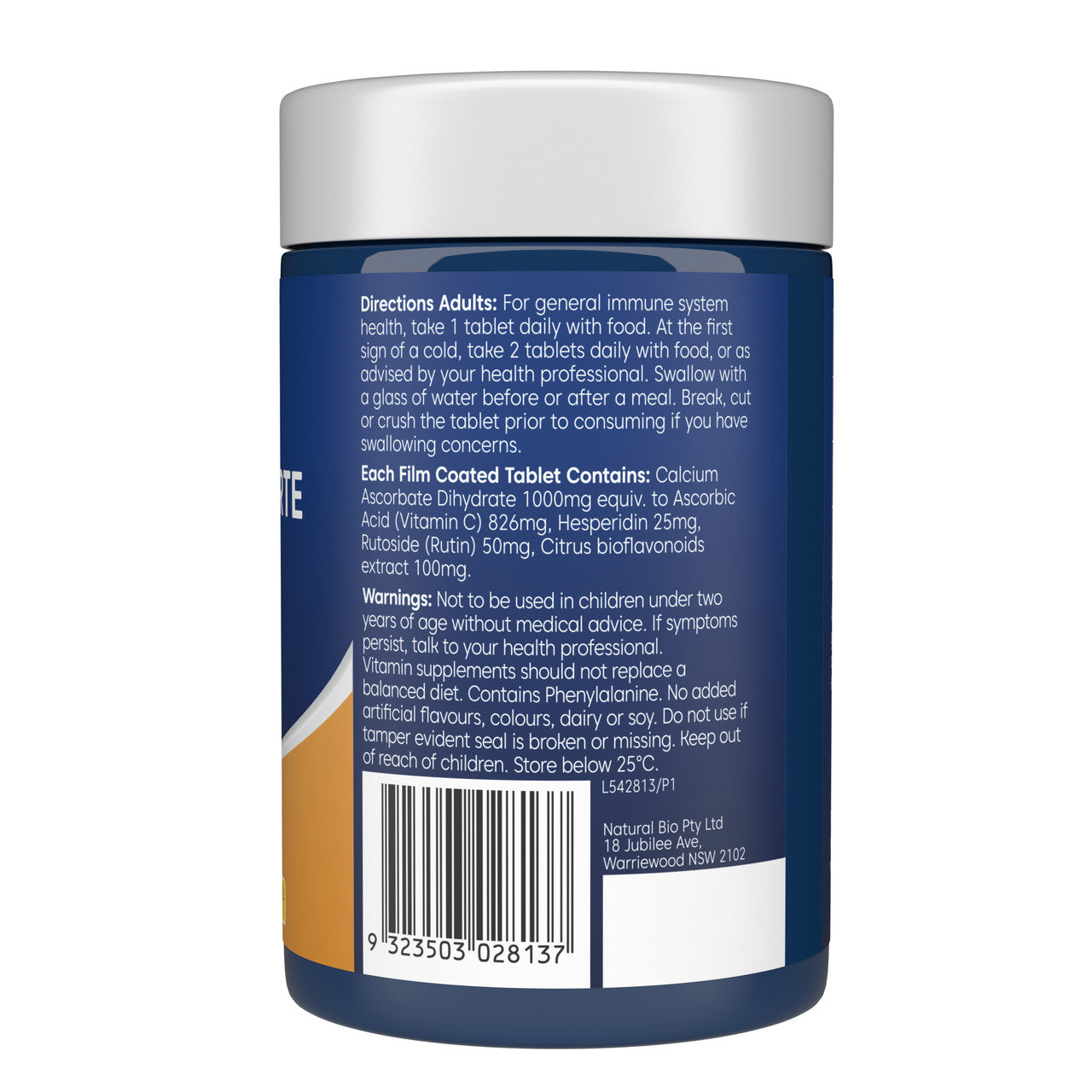 Bioglan Vitamin C Forte Nonacidic 1000Mg 50 Tablets - Cutprice Online