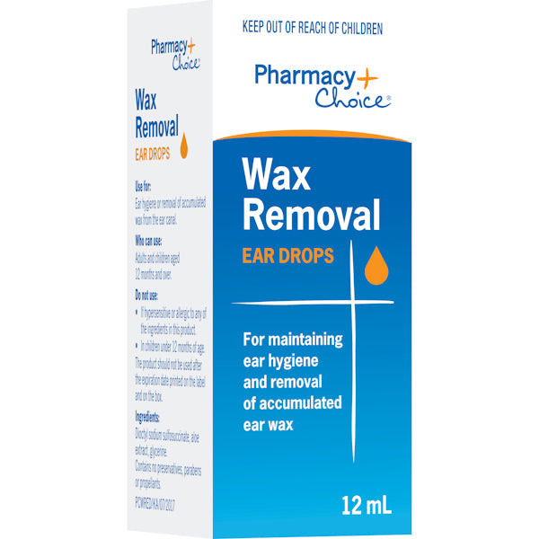 Pharmacy Choice OTC Wax Removal Ear Drops 12mL
