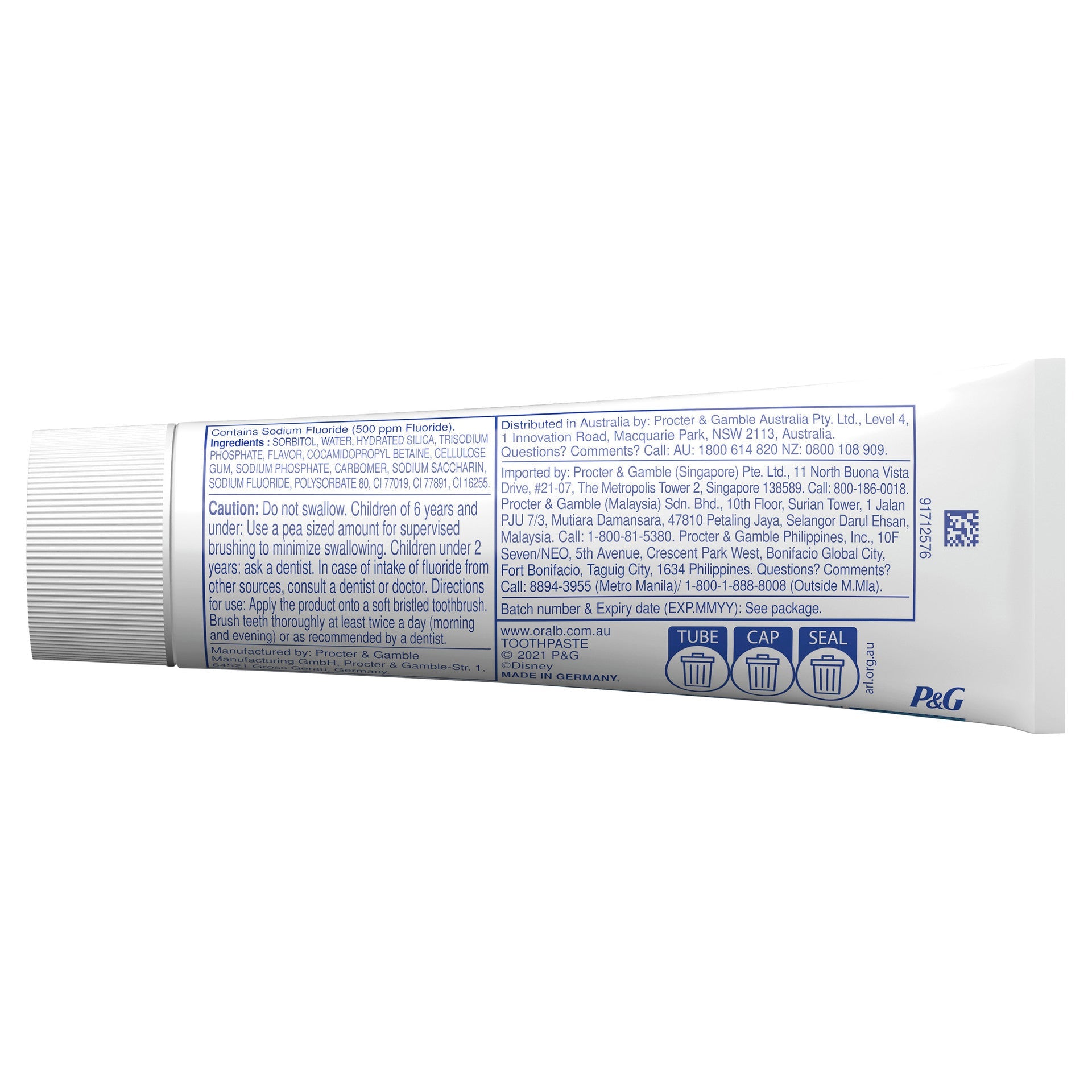 Oral B Kids Toothpaste 3+ Years Frozen 92g - Cutprice Online