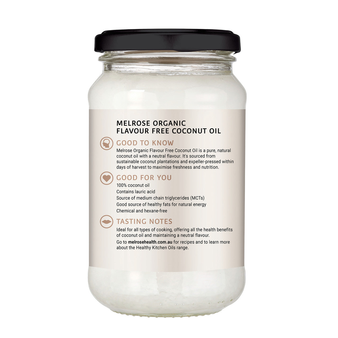 Melrose Organic Coconut Oil Flavour Free 325ml - Cutprice Online