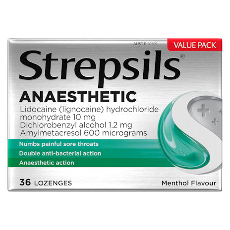 Strepsils Plus Numbing Lozenges 36pk Sore Throat Pain Relief - Cutprice Online