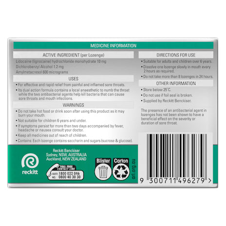 Strepsils Plus Numbing Lozenges 36pk Sore Throat Pain Relief - Cutprice Online