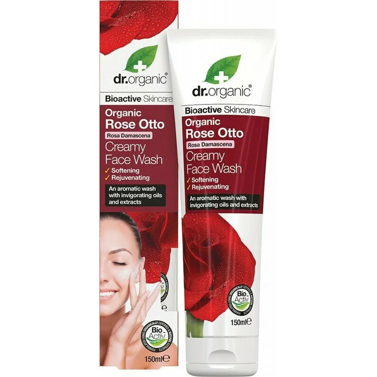 DR ORGANIC Creamy Face Wash Organic Rose Otto 150ml DR ORGANIC