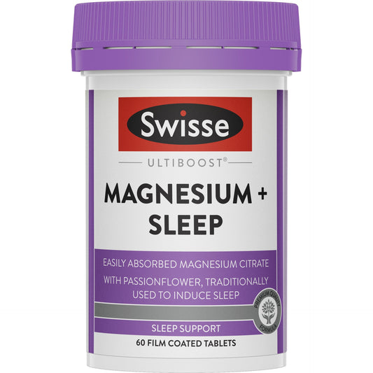 Swisse Ultiboost Magnesium + Sleep 60 Tablets - Cutprice Online