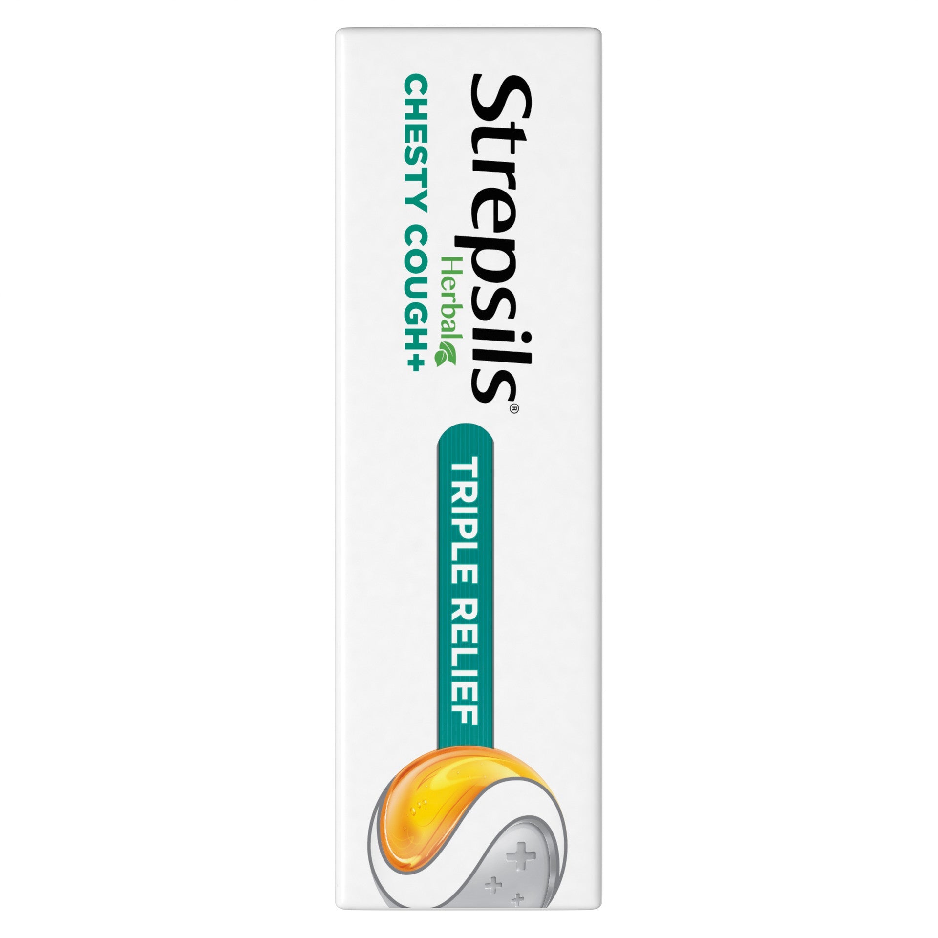 Strepsils Herbal Chesty Cough Honey Lemon Flavour 16 Lozenges