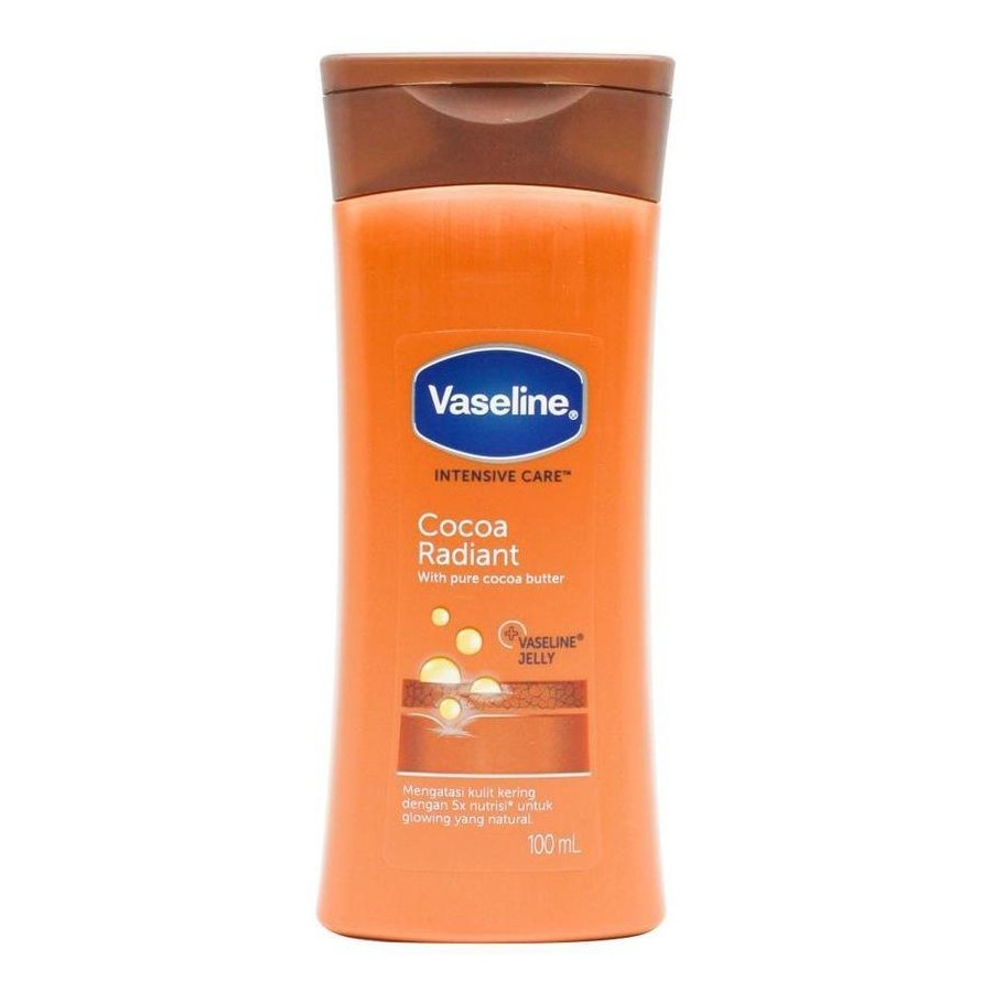 Vaseline 100ml Intensive Care Cream Cocoa Radiant Nourishing Body Lotion