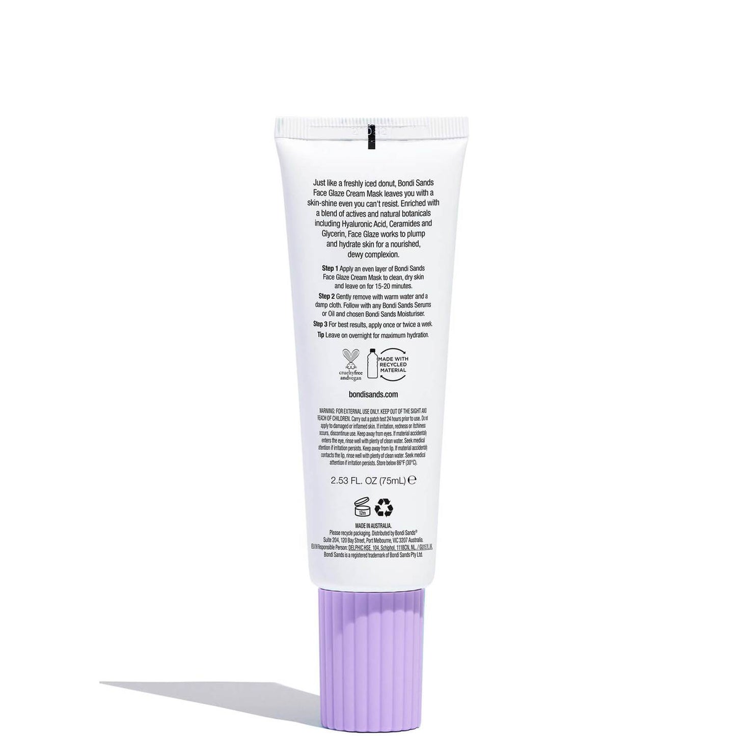 Bondi Sands Everyday Skincare Face Glaze Ultra Hydrating Cream Mask 75ml - Cutprice Online
