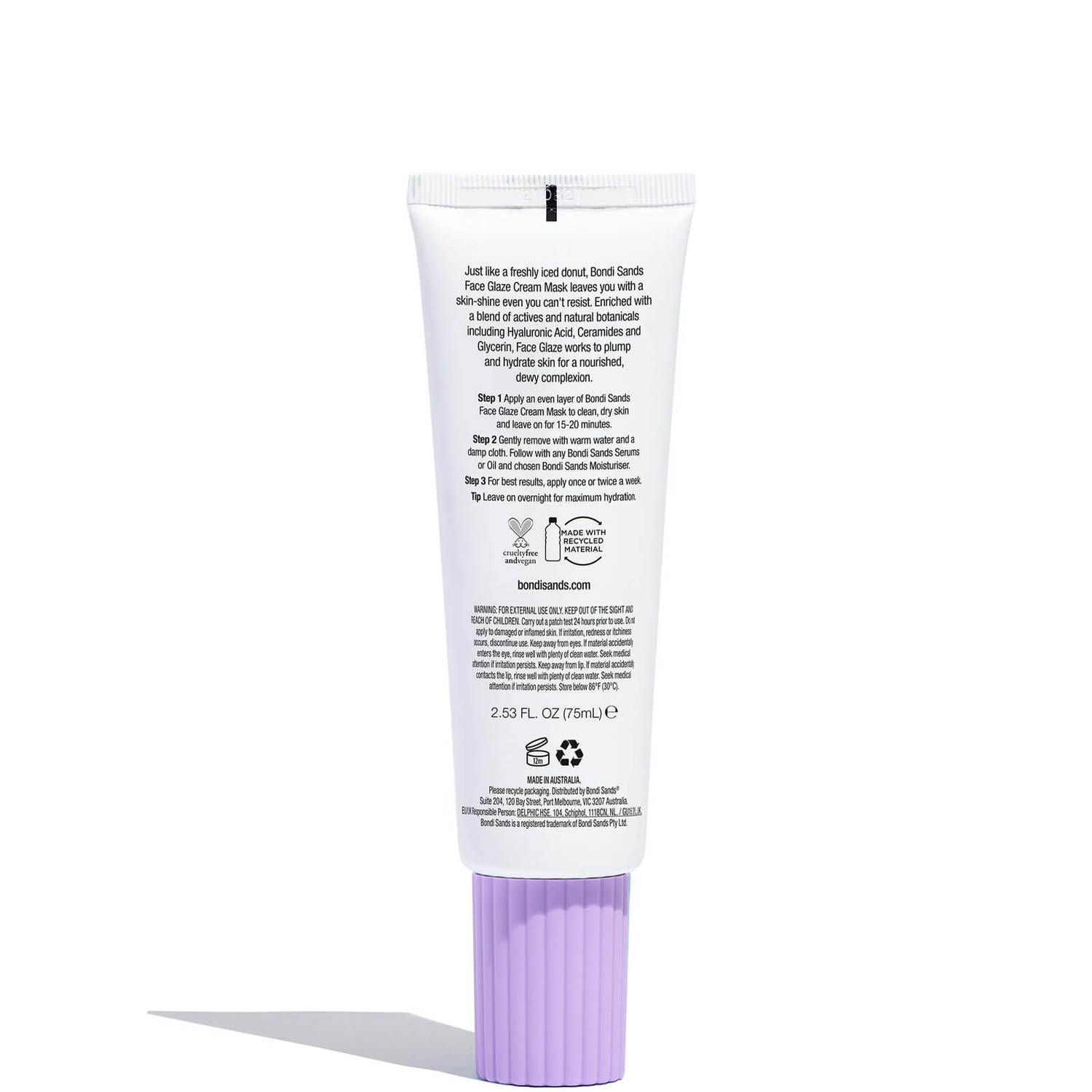 Bondi Sands Everyday Skincare Face Glaze Ultra Hydrating Cream Mask 75ml - Cutprice Online