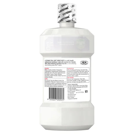 Listerine Bright White Mouthwash 500ml - Cutprice Online