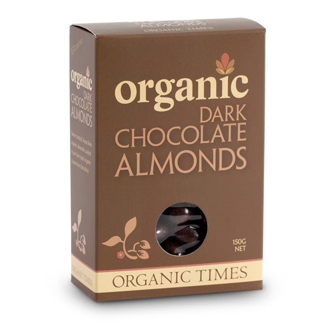 ORGANIC TIMES Dark Chocolate Almonds 150g - Cutprice Online
