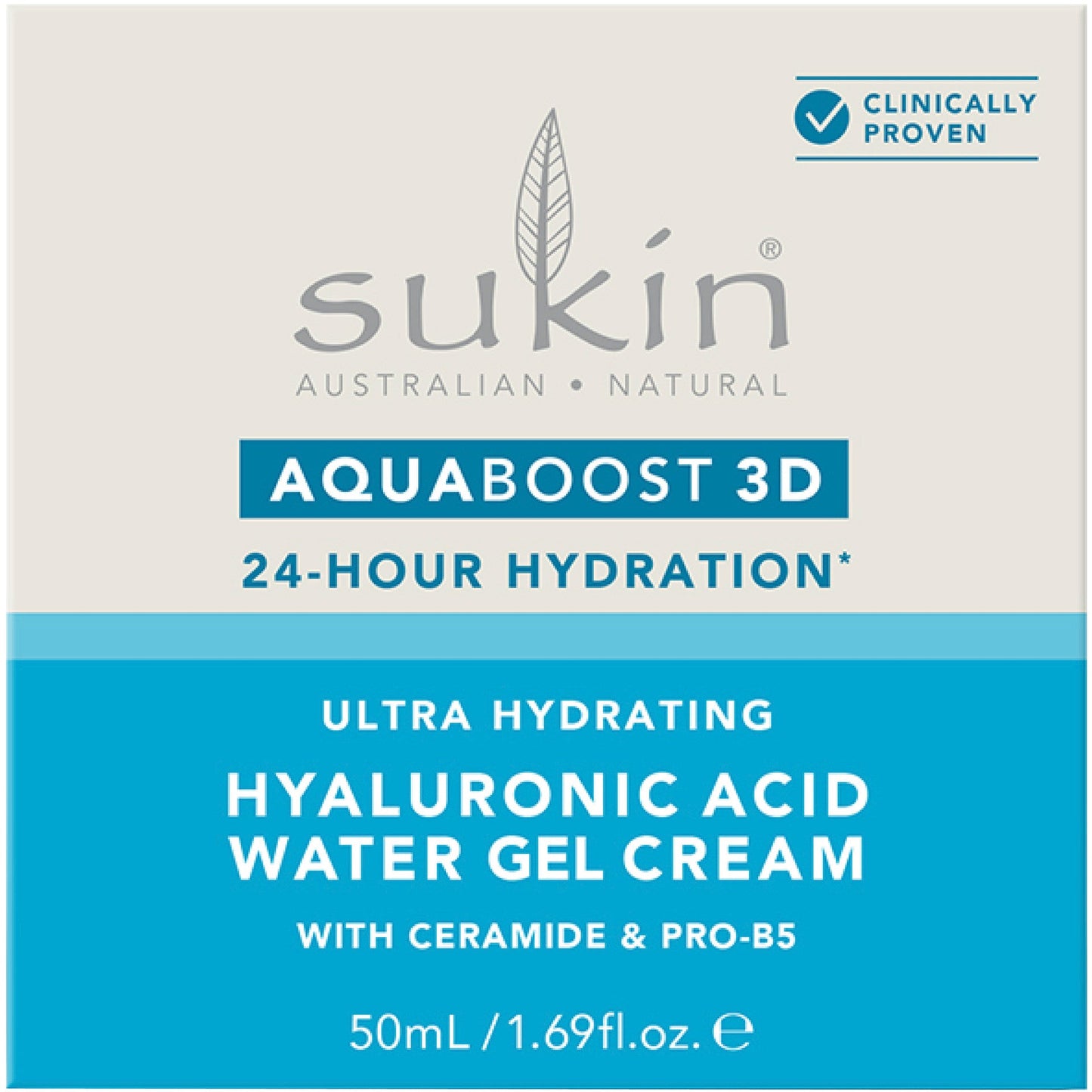 Sukin AquaBoost 3D Hyaluronic Acid Water Gel Cream 50ml - Cutprice Online
