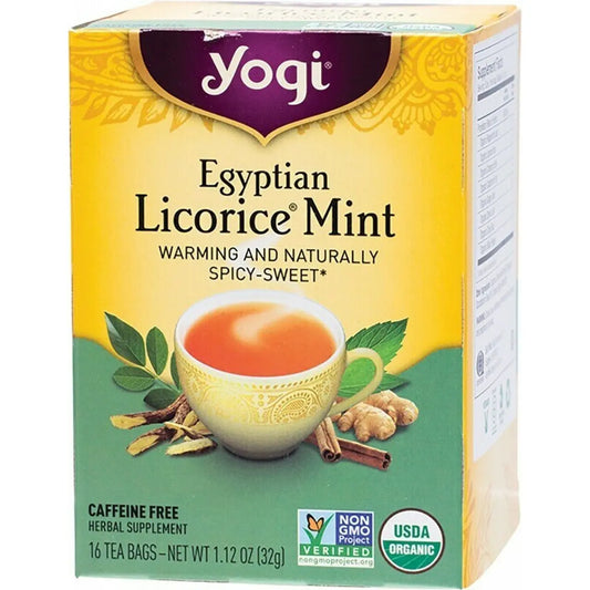 Yogi Tea Herbal Tea Bags Egyptian Licorice Mint 16pk YOGI TEA