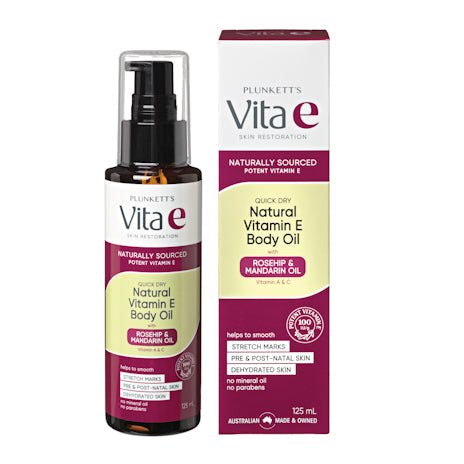 Plunkett's Vita E Natural Vitamin E Quick Dry Oil 125ml - Cutprice Online