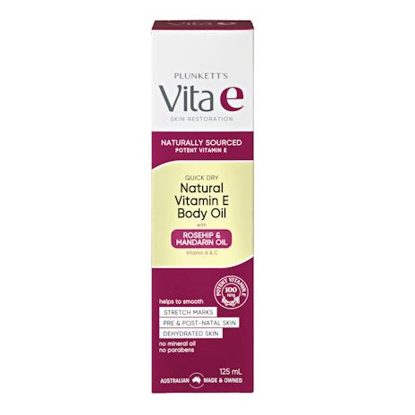Plunkett's Vita E Natural Vitamin E Quick Dry Oil 125ml - Cutprice Online