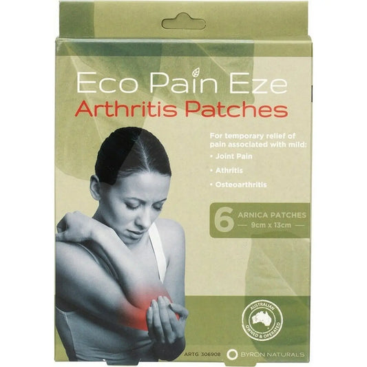 Byron Naturals Eco Pain Arthritis Arnica Patches 6 BYRON NATURALS