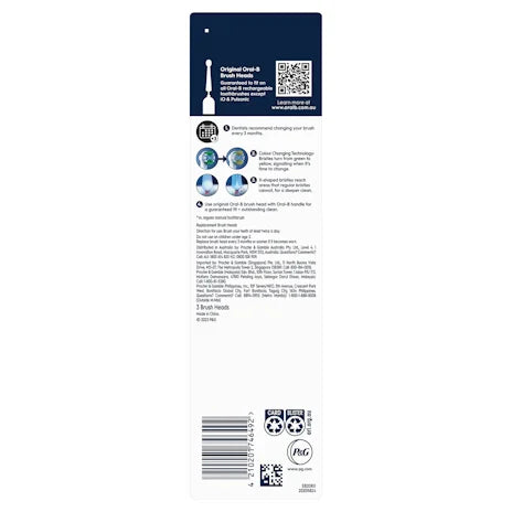Oral B Precision Clean Replacement Electric Toothbrush Heads 3 Pack - Cutprice Online