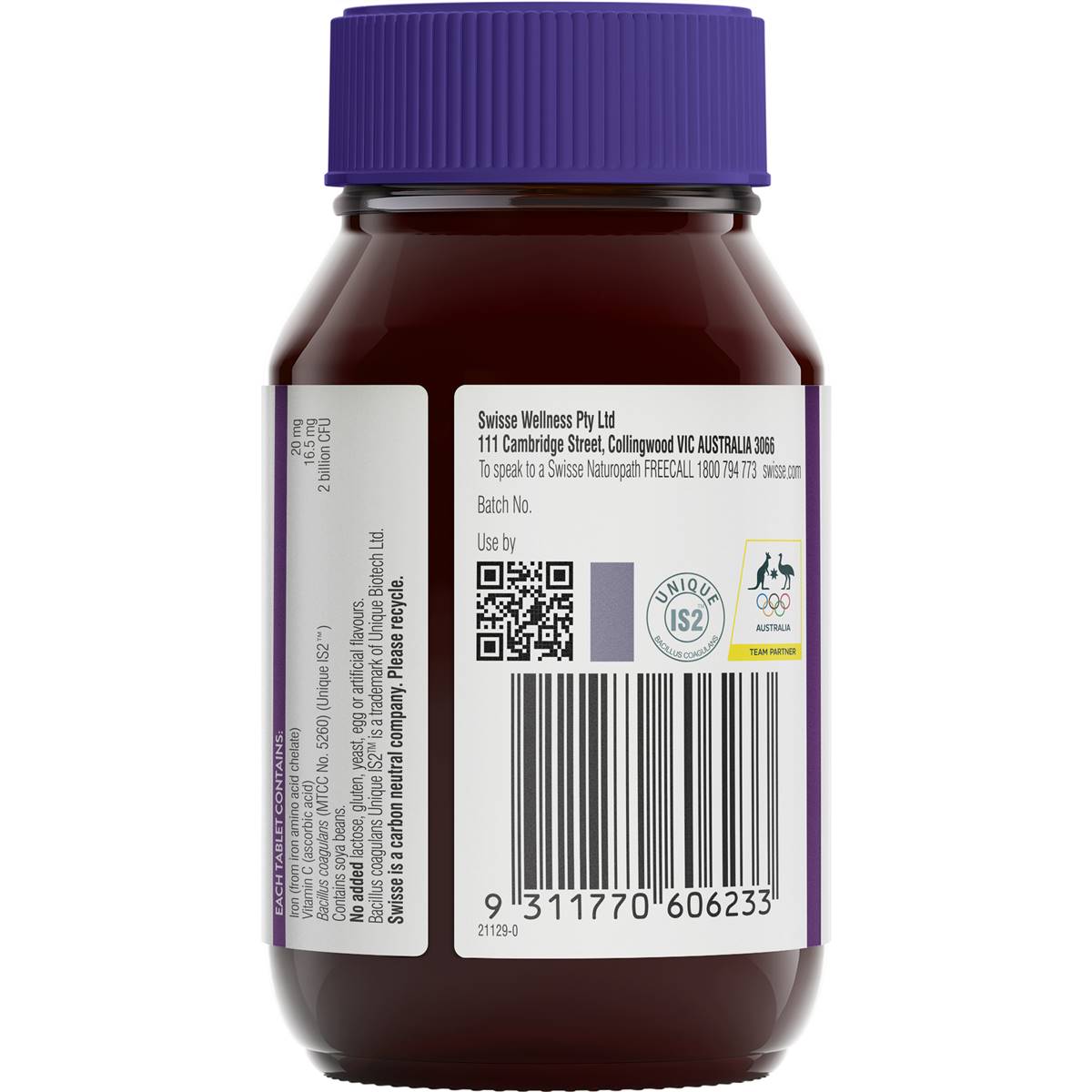 Swisse Ultiboost Iron PROBIOTIC 30 Tablets - Cutprice Online