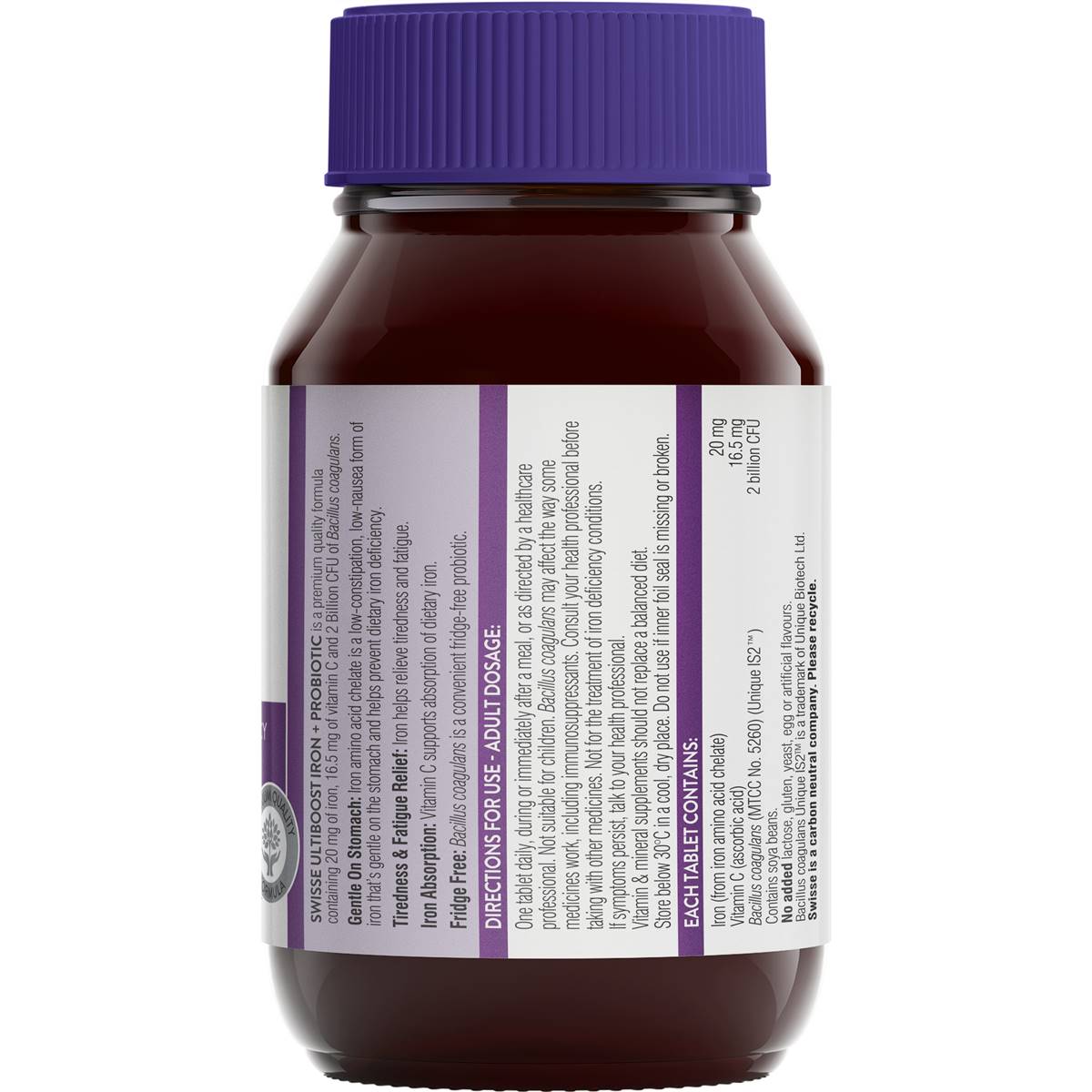 Swisse Ultiboost Iron PROBIOTIC 30 Tablets - Cutprice Online
