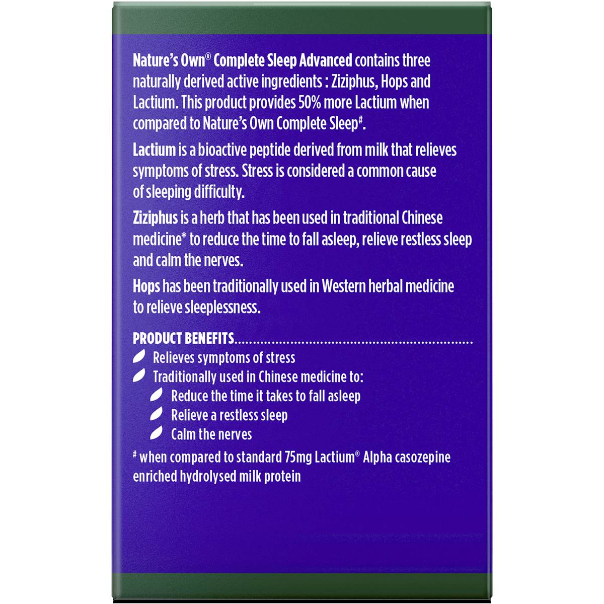 Nature's Own Complete Sleep Advanced 30 Tabs - Cutprice Online