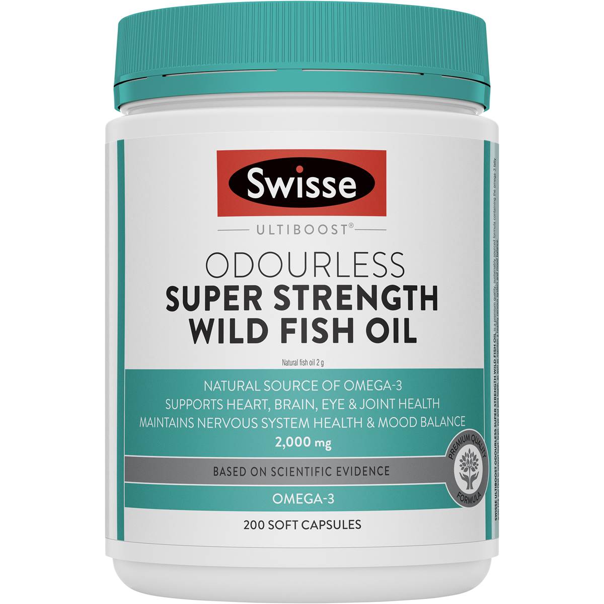 Swisse Ultiboost Super Strength Wild Fish Oil Capsules 200 - Cutprice Online