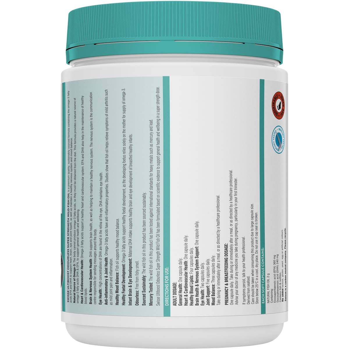Swisse Ultiboost Super Strength Wild Fish Oil Capsules 200 - Cutprice Online