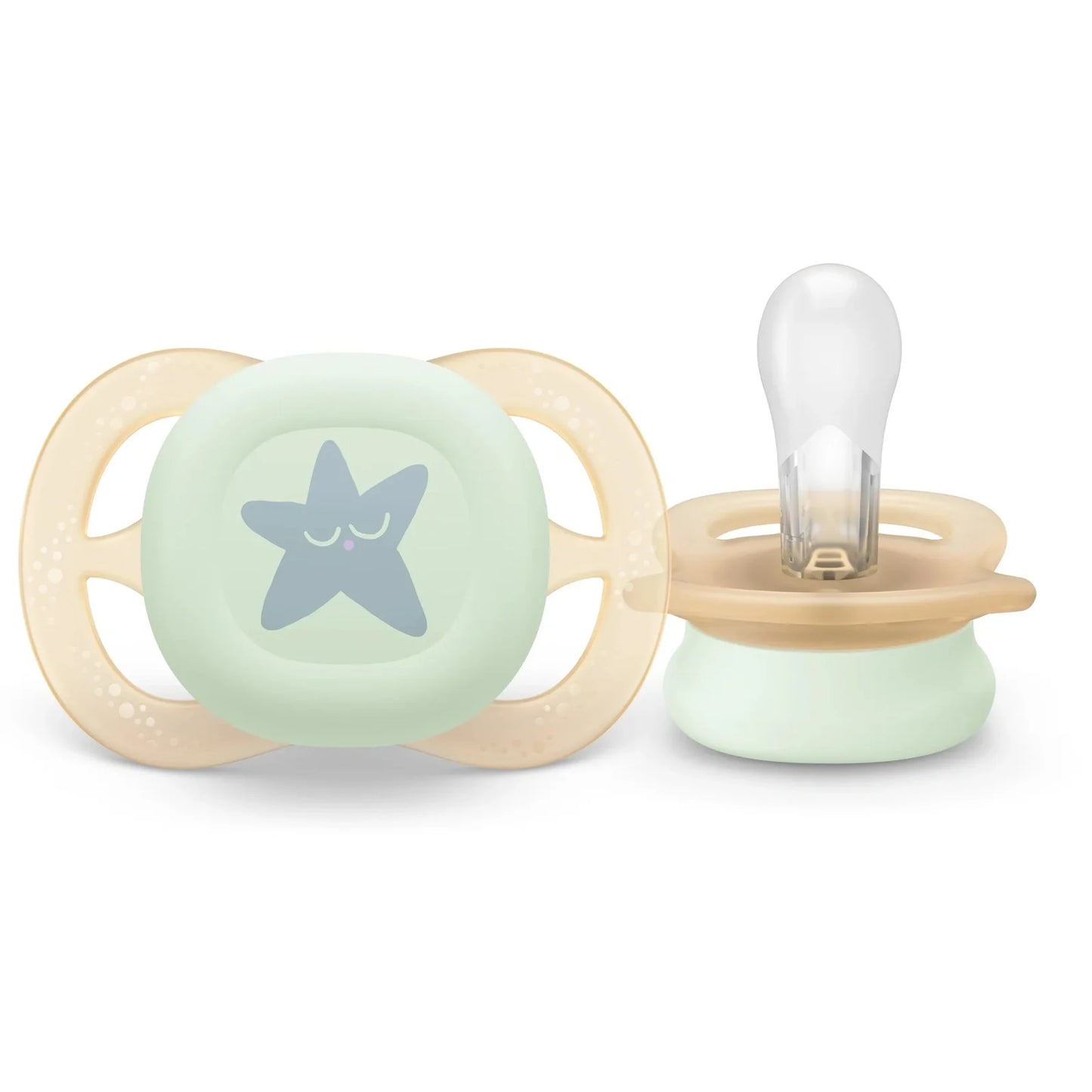 Philips Avent Ultra Start Soother Nighttime Glow 0-2 Months 2 Pack