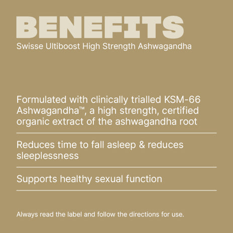 Swisse Ultiboost High Strength Ashwagandha 60 Tablets