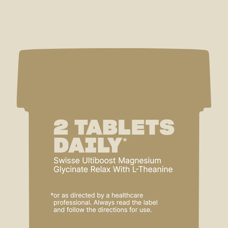 Swisse Ultiboost Magnesium Glycinate Relax With L-Theanine 60 Tablets