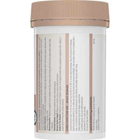 Swisse Ultiboost Magnesium Glycinate Powder Unflavoured 140g