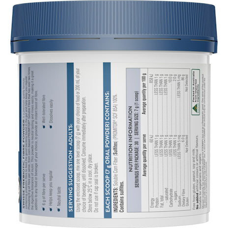Swisse Prebiotic Fibre Powder 210g