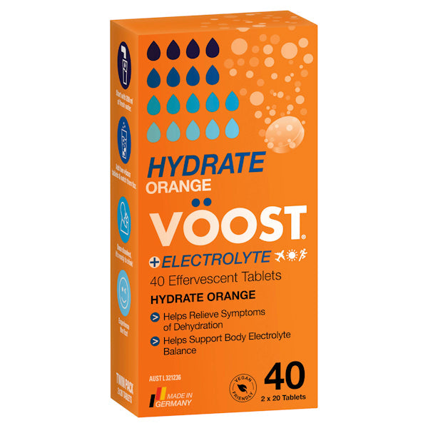 Voost Hydrate Orange Effervescent Tab 40