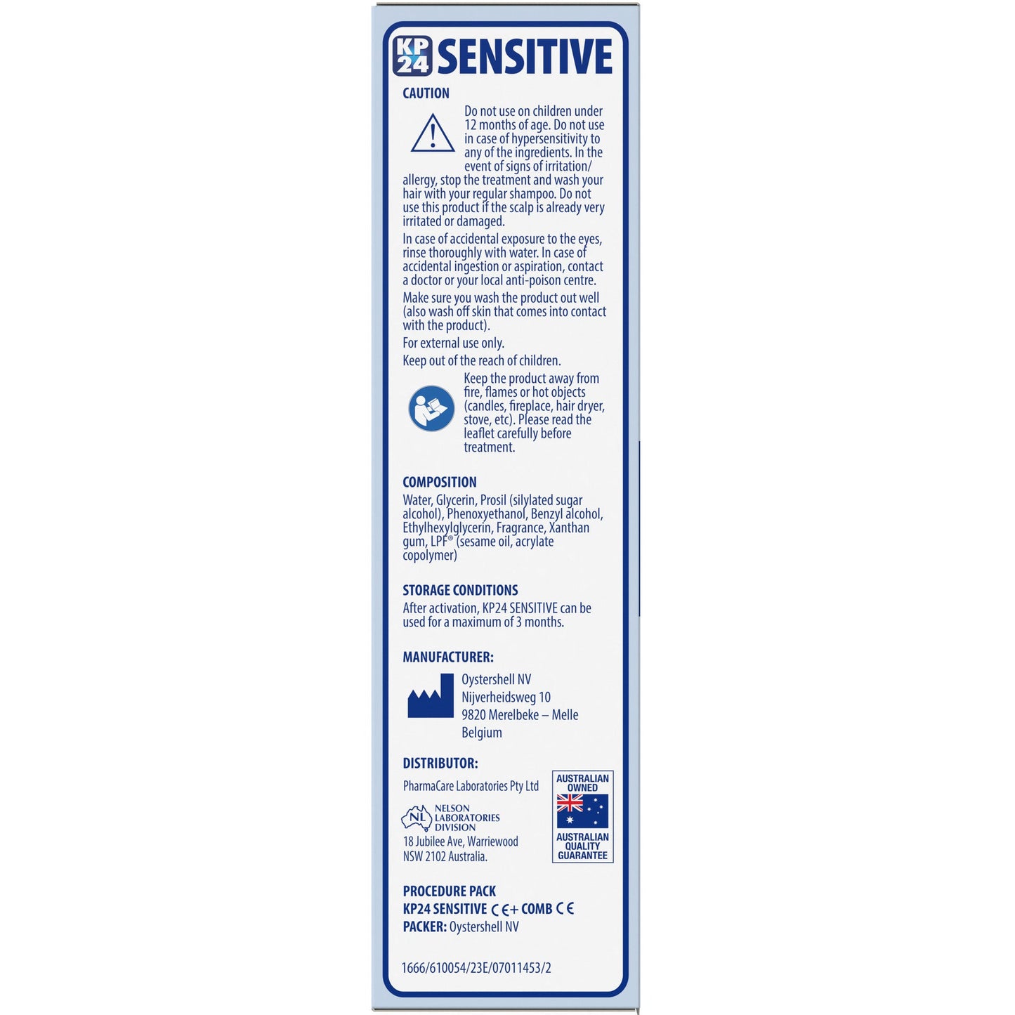 Kp24 Sensitive + Comb 100ml