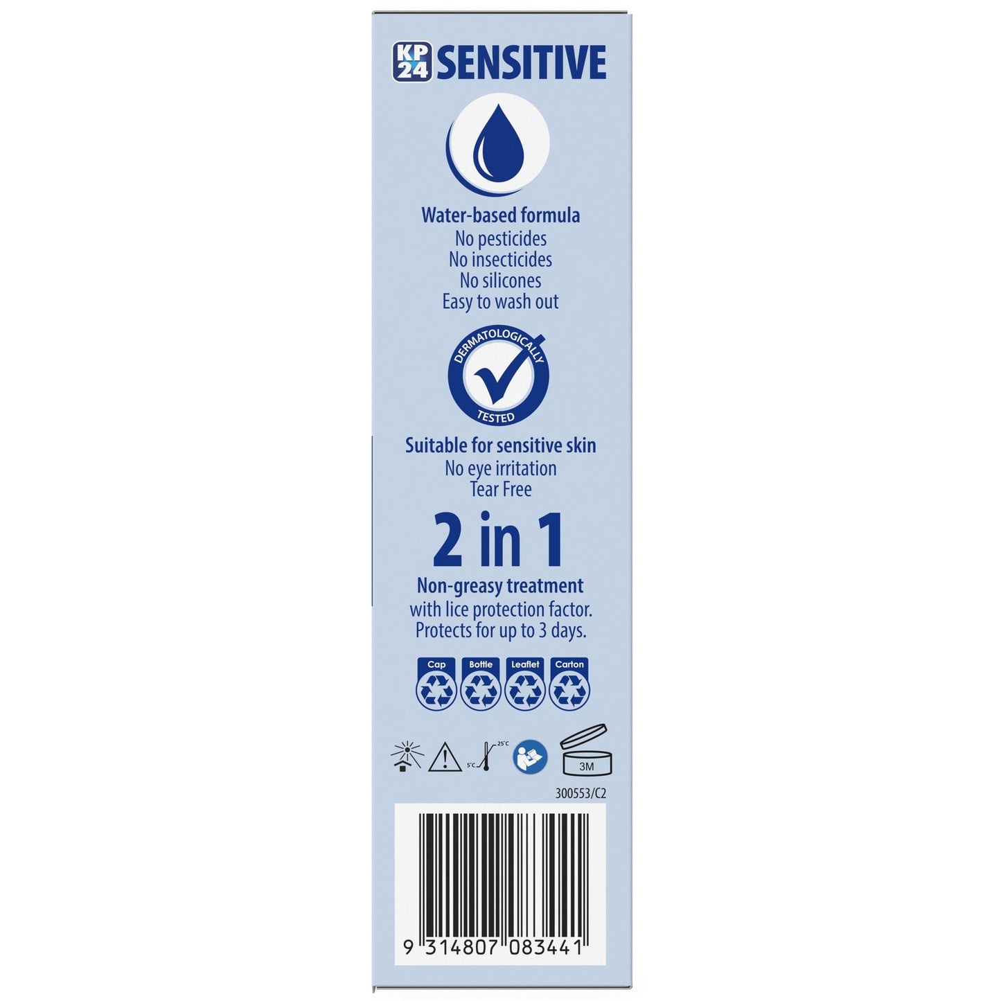 Kp24 Sensitive + Comb 100ml