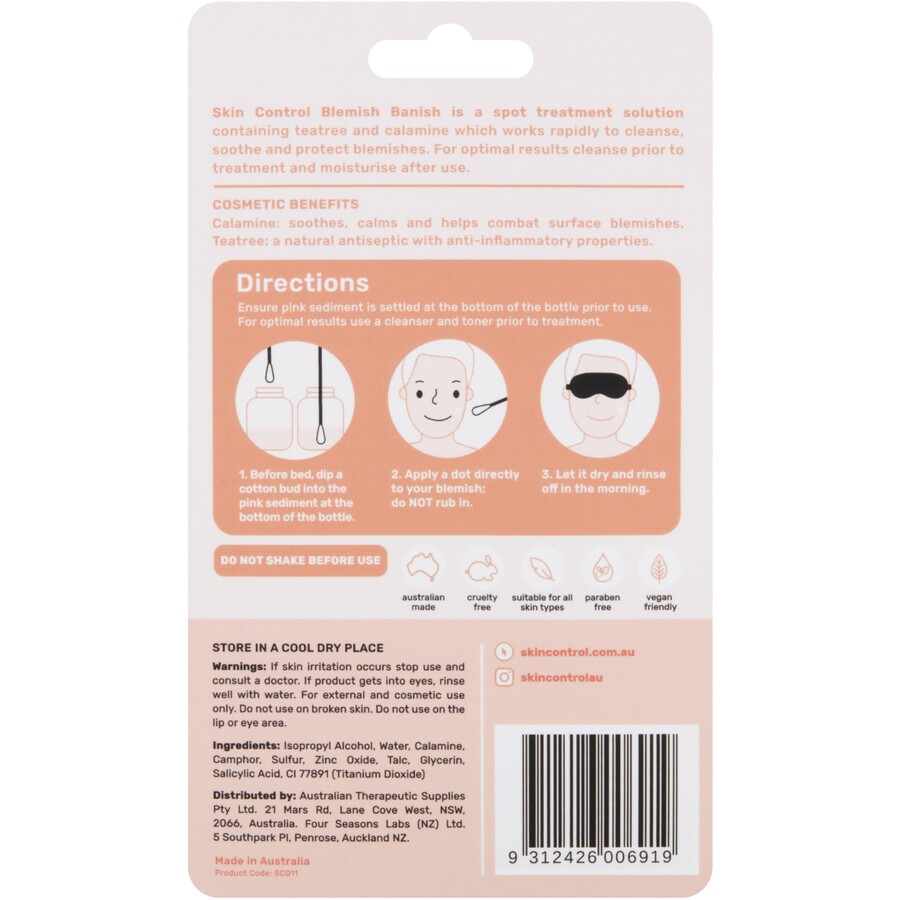 Skin Control Blemish Banish Liquid 15ml - Cutprice Online