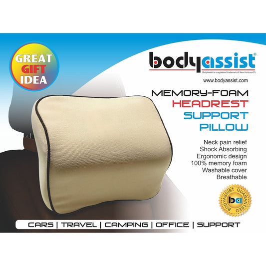 Body Assist Memory-foam Headrest Support Pillow - Cutprice Online