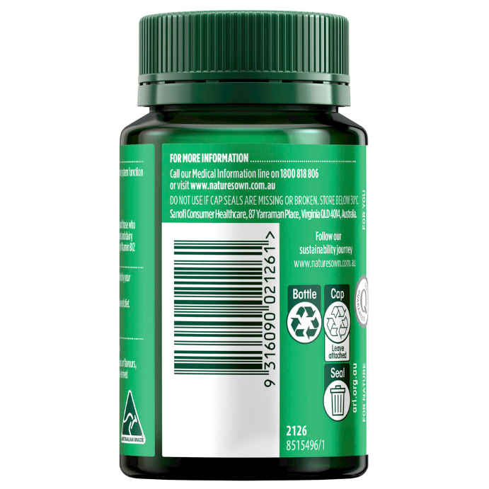 Nature's Own Vitamin B12 1000mcg 120 Tablets