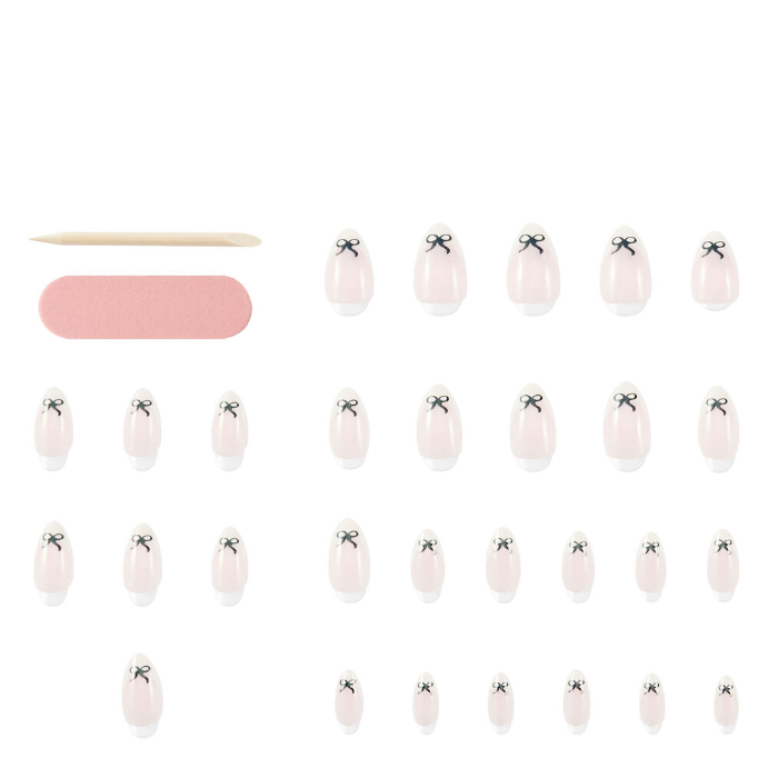 Glam by Manicare Glam Ready Pre-Glued Nails - A Little Bit Pretty 30 Pack