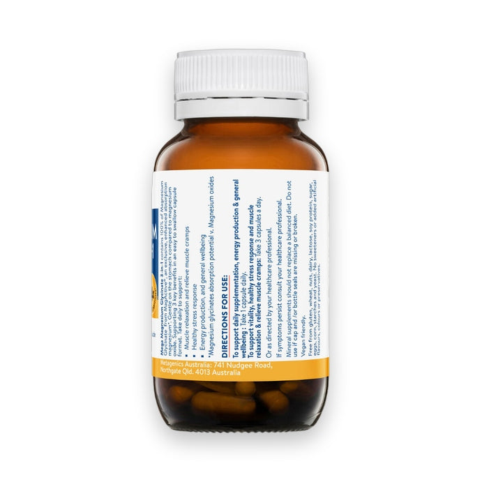 Ethical Nutrients Mega Magnesium Glycinate 3-in-1 50 Capsules