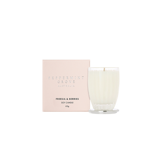 PEPPERMINT GROVE Freesia & Berries Scented Soy Candle 60g