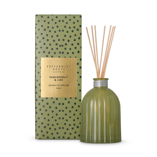 PEPPERMINT GROVE Passionfruit & Lime Limited Edition Fragrance Diffuser 350mL
