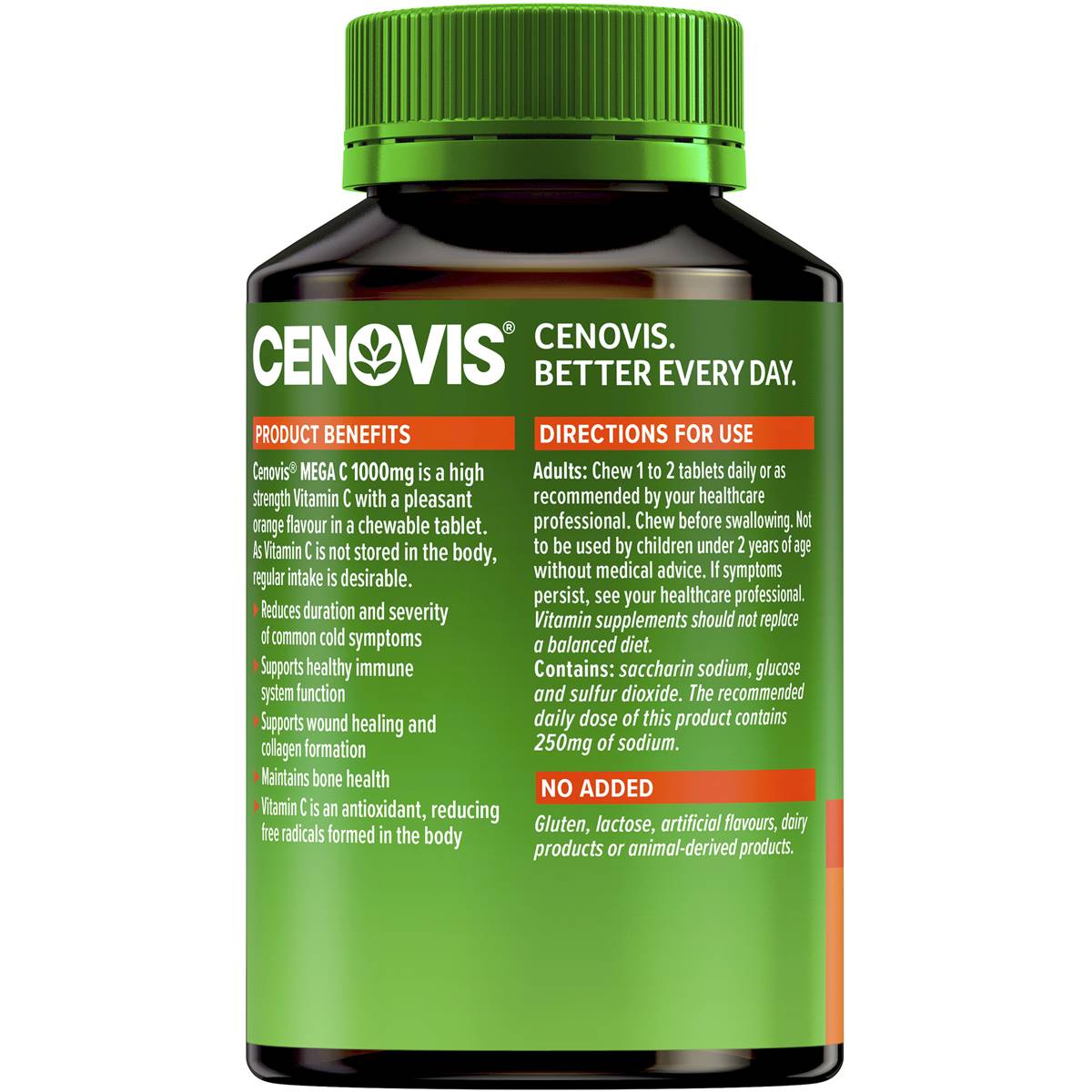 Cenovis Mega C 1000mg - Vitamin C - 60 Tablets - Cutprice Online