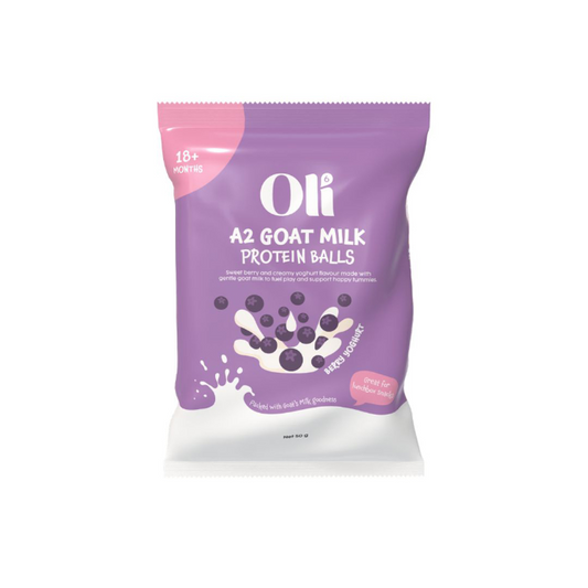Oli6 A2 Goat Milk Protein Balls Berry Yoghurt 50g