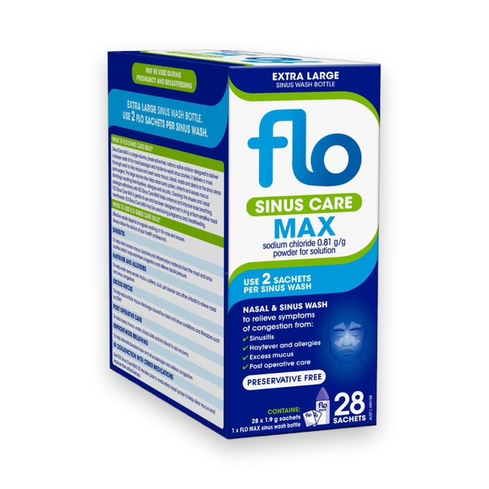 FLO Sinus Care Max Kit 28 Sachets & Bottle