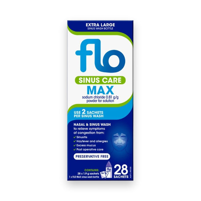 FLO Sinus Care Max Kit 28 Sachets & Bottle
