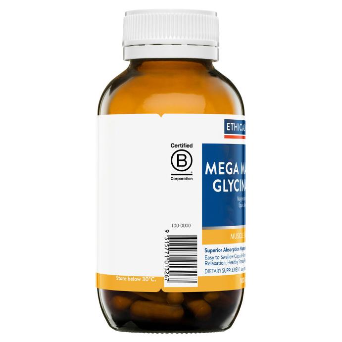 Ethical Nutrients Mega Magnesium Glycinate 3-in-1 100 Capsules
