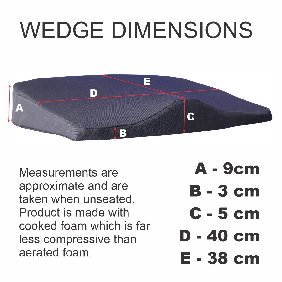 Body Assist Deluxe Seat Wedge Cushion - Cutprice Online