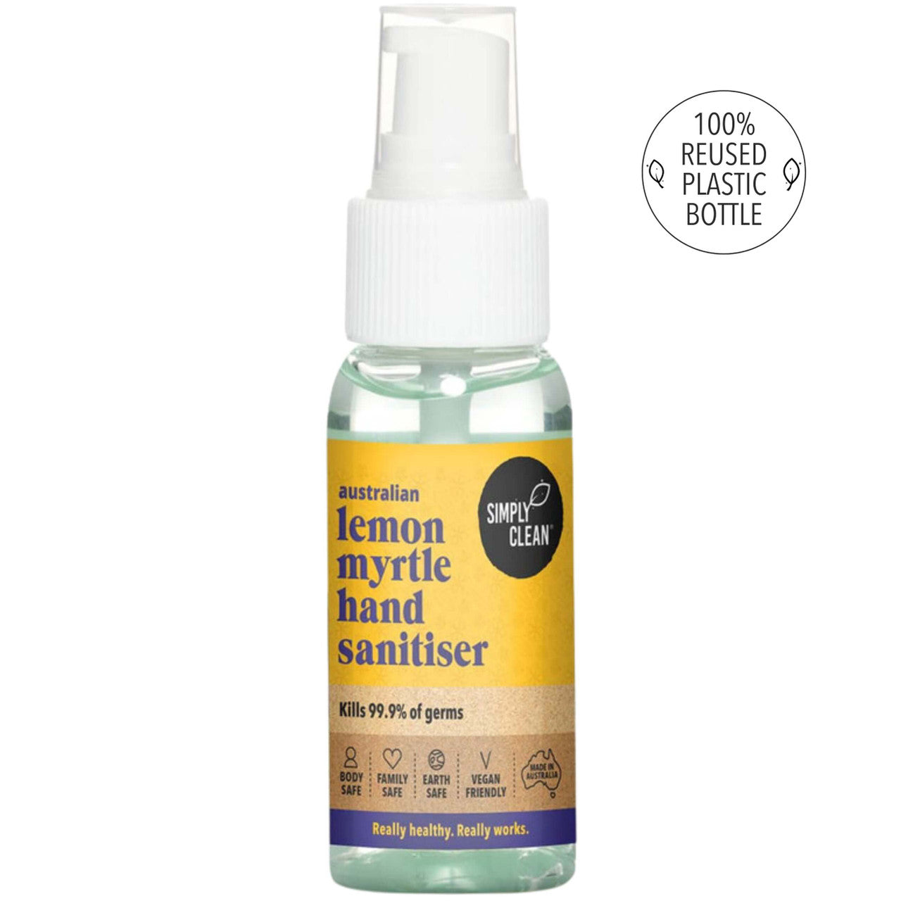 Simply Clean Lemon Myrtle Hand Sanitiser 250ml - Cutprice Online