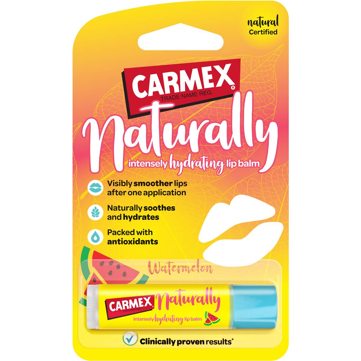Carmex Naturally Intense Hydrating Lip Balm Watermelon 4.2g - Cutprice Online