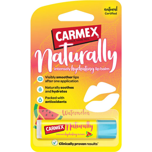 Carmex Naturally Intense Hydrating Lip Balm Watermelon 4.2g - Cutprice Online