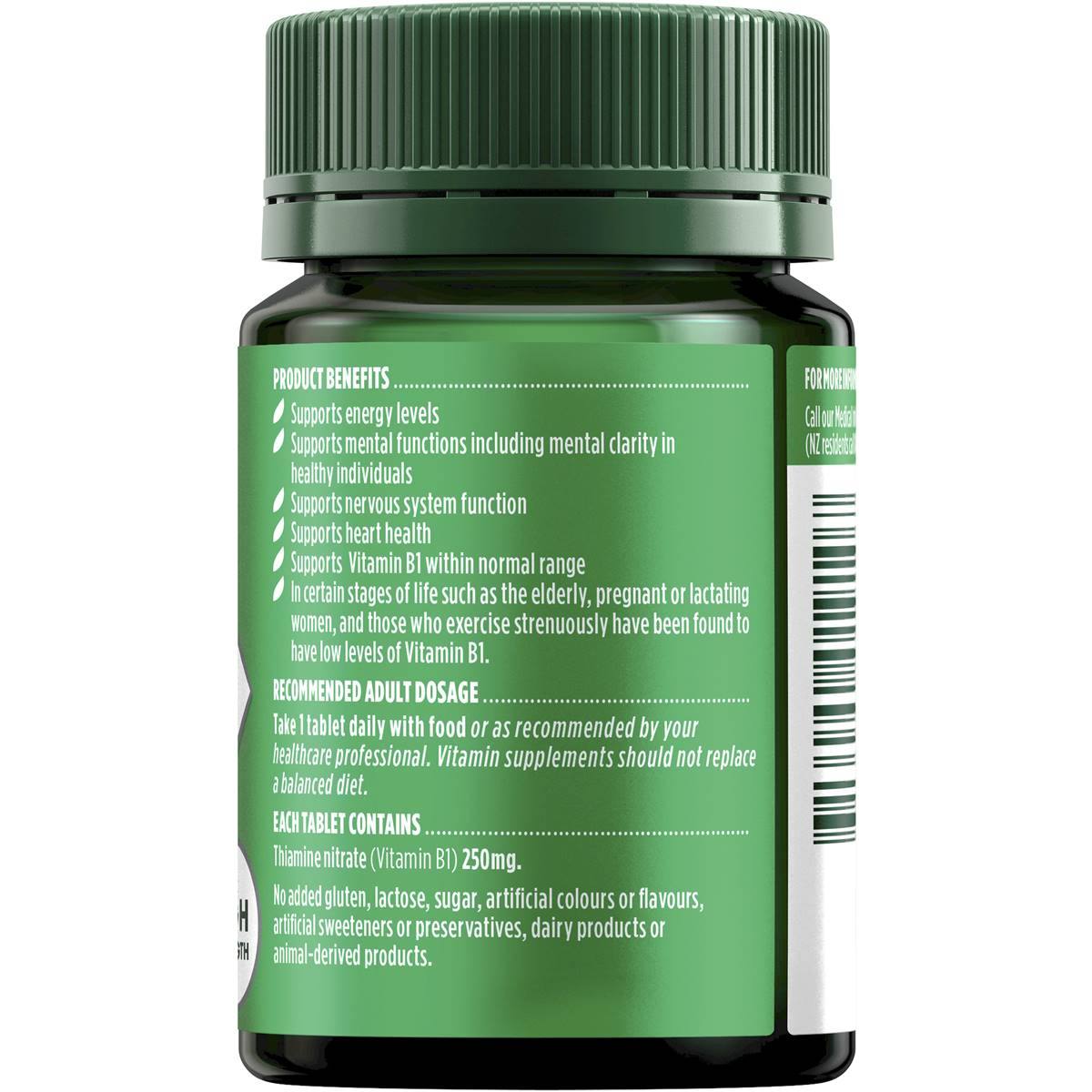 Nature's Own Vitamin B1 250mg 75 Tablets - Cutprice Online
